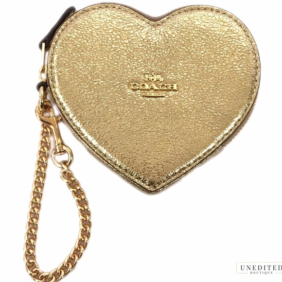 Coach Gold Heart-Shaped Bag - Picture 1 of 7